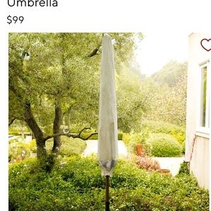 New POTTERY BARN OUTDOOR UMBRELLA COVER Khaki tan No Package